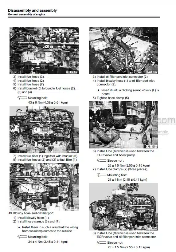 Photo 9 - Komatsu 114E-5 Series Shop Manual Engine SEN05537-00