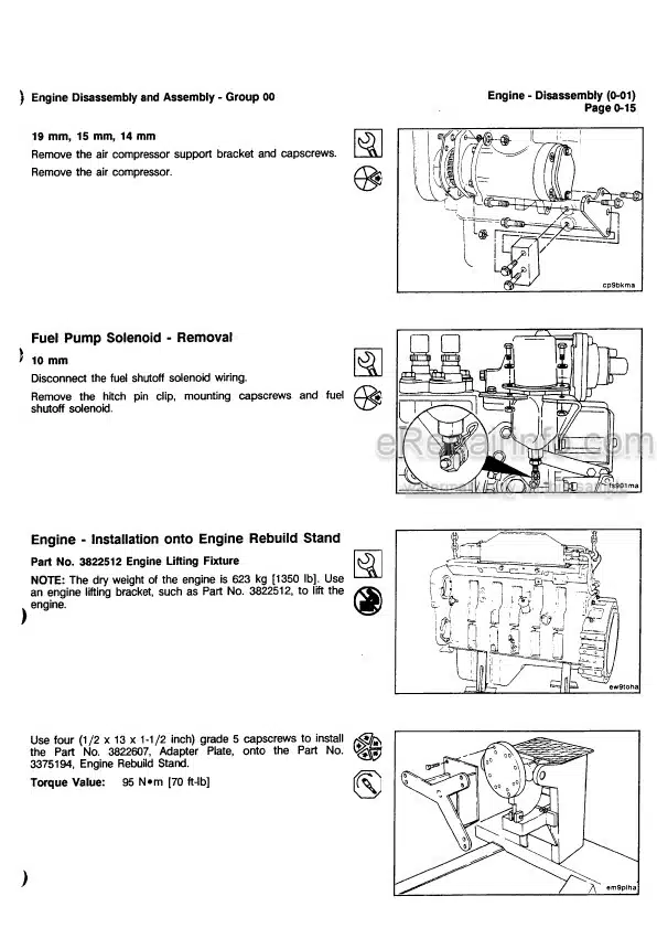 Photo 12 - Komatsu 114 Series Shop Troubleshooting Repair Manual Diesel Engine SEBM020400