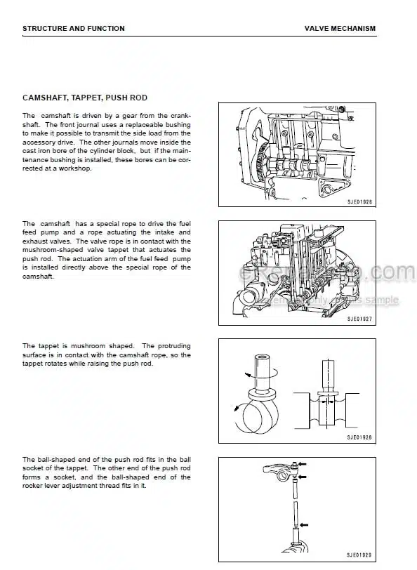 Photo 1 - Komatsu 114 Series Shop Manual Diesel Engine SEBM024606