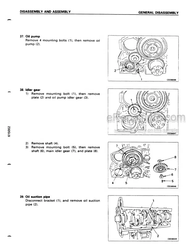 Photo 10 - Komatsu 125-2 Series Shop Manual Diesel Engine SEBN006410