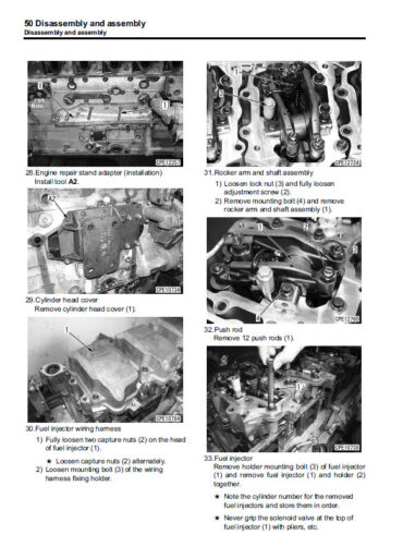 Photo 9 - Komatsu 125E-6 Series Shop Manual Engine