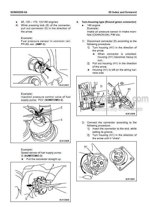 Photo 3 - Komatsu 12V140E-3 Series Shop Manual Engine SEN00291-13