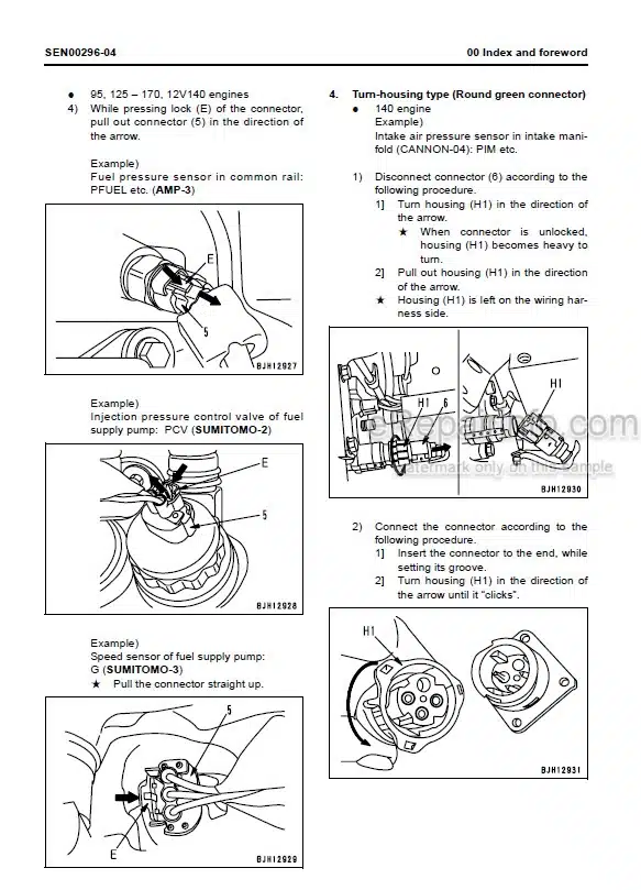 Photo 3 - Komatsu 12V140E-3 Series Shop Manual Engine SEN00291-13