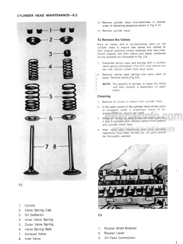 Photo 6 - Komatsu 4D98E 4D106 S4D106 Series Shop Manual Engine WEBM4D9801