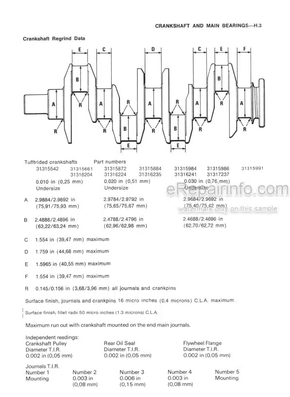 Photo 4 - Komatsu 4.2482 To T4.38 Workshop Manual Diesel Engine 4799004M1