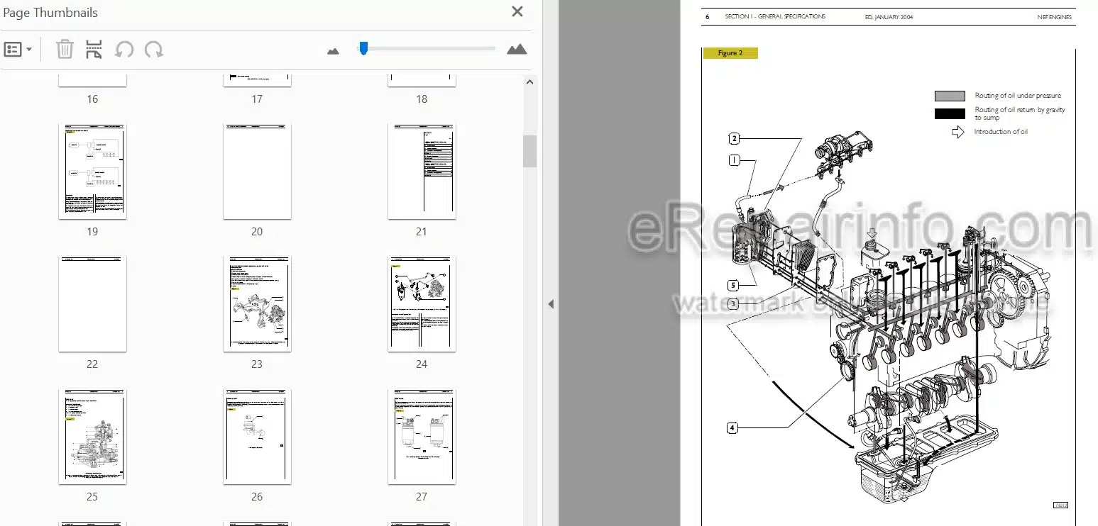Photo 3 - Komatsu 4D104E S4D104E Series Shop Manual Engine WEBMNEF000