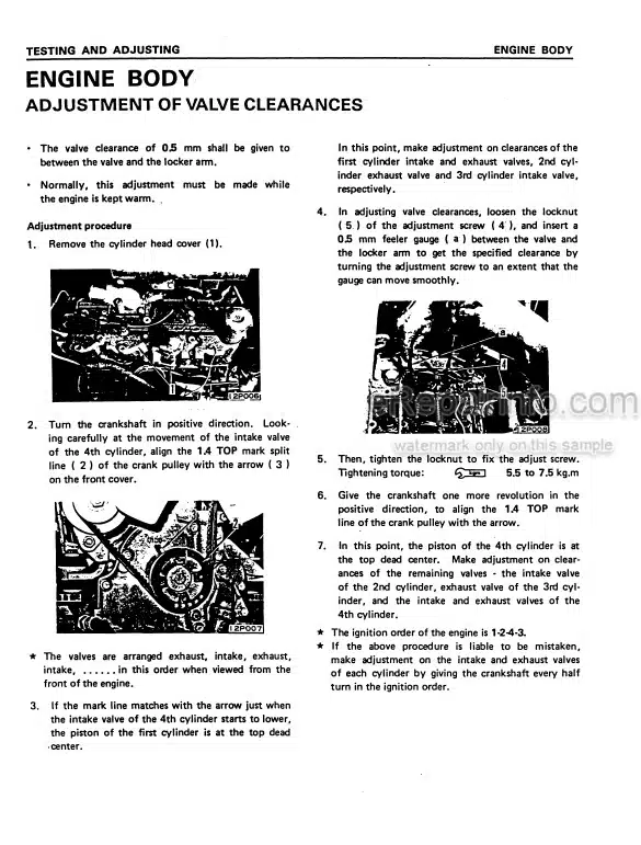 Photo 7 - Komatsu 4D104E S4D104E Series Shop Manual Engine WEBMNEF000