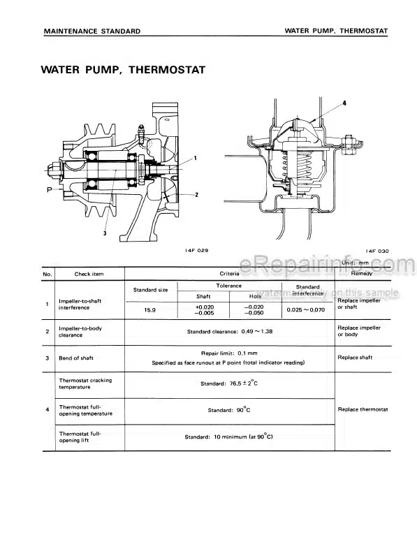 Photo 5 - Komatsu 4D130-1 Series Shop Manual Diesel Engine SEBE6114Z00