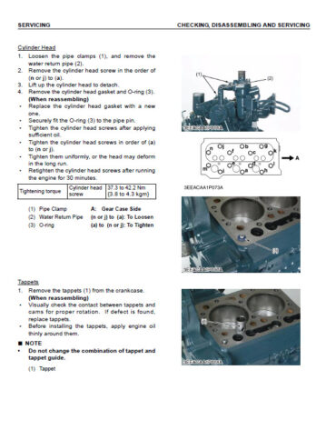 Photo 9 - Komatsu 67E-1 Series Shop Manual Diesel Engine SEBM038300