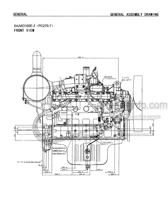 Photo 3 - Komatsu 6D102 Series Shop Manual Engine SMEE1020K0