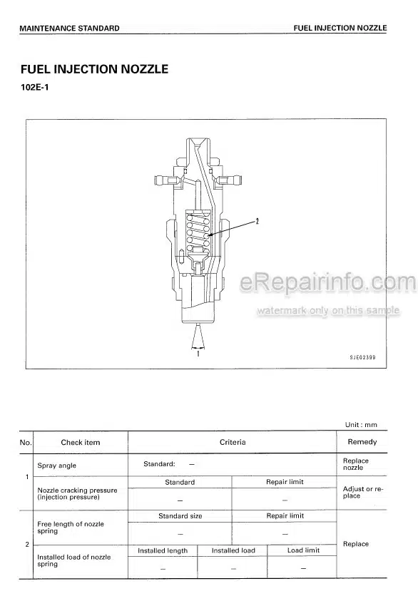 Photo 5 - Komatsu 6D102 Series Shop Manual Engine SMEE1020K0