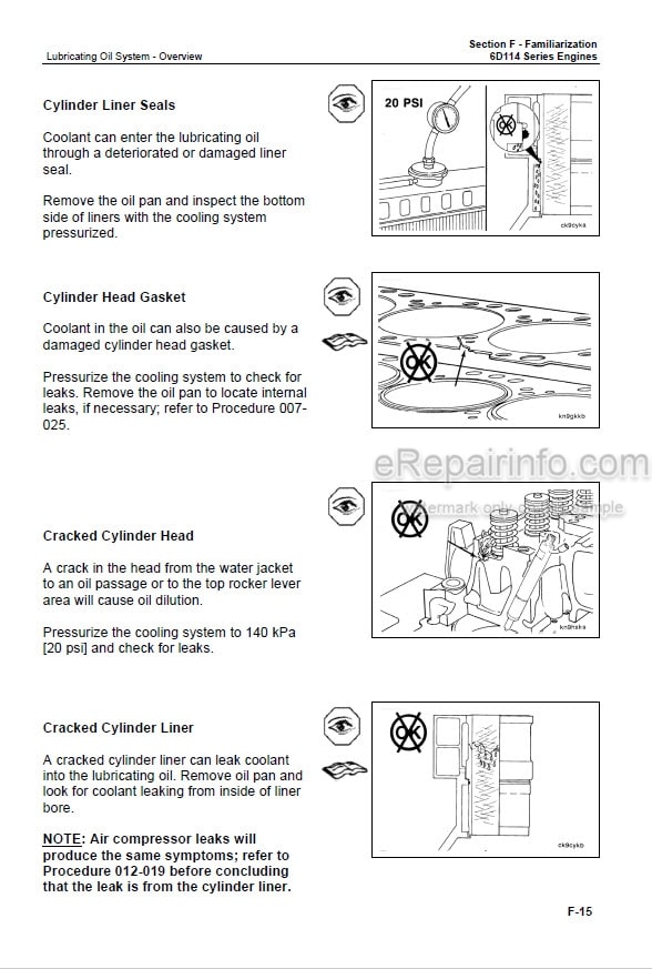 Photo 5 - Komatsu 6D114 Series Shop Manual Engine SMEE1140C0 SMEE1147K0