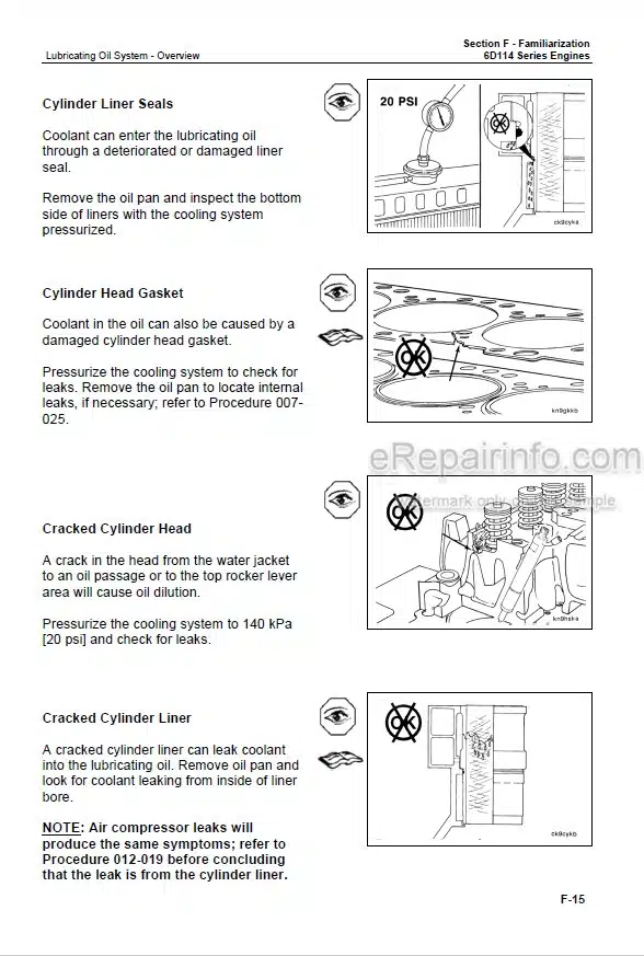 Photo 5 - Komatsu 6D114 Series Shop Manual Engine SMEE1140C0 SMEE1147K0