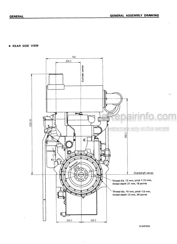 Photo 3 - Komatsu 6D170-1 Series Shop Manual Diesel Engine