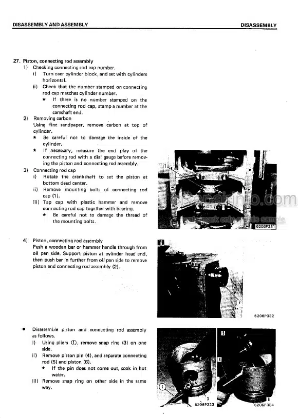 Photo 9 - Komatsu 6D95L S6D95L-1 Shop Manual Diesel Engine S6D95L-B2