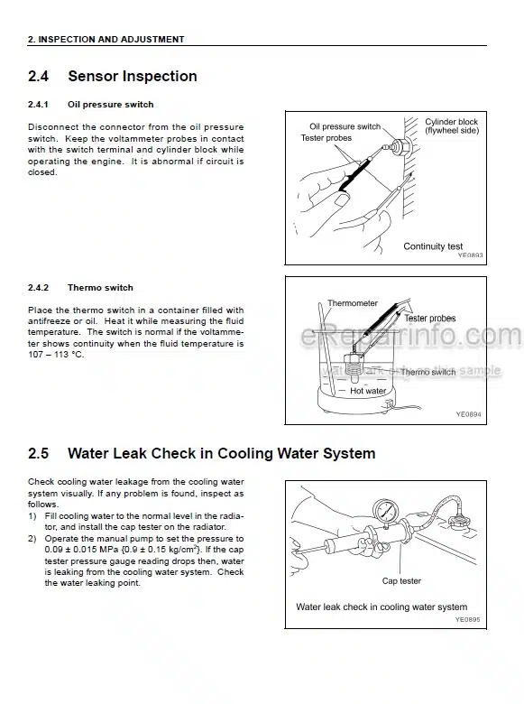 Photo 8 - Komatsu 70E 76E-5 Series Shop Manual Diesel Engine SEBM037701