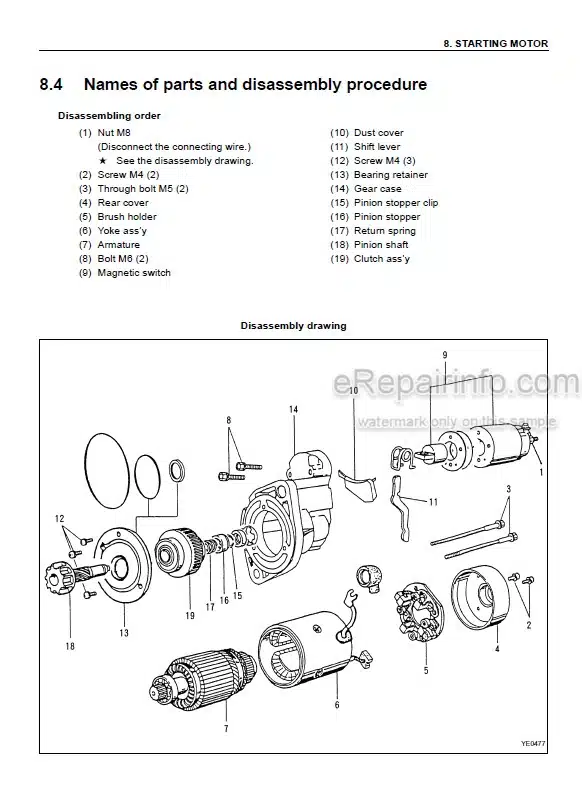 Photo 5 - Komatsu 94E 98E Series Shop Manual Diesel Engine SEBM013001