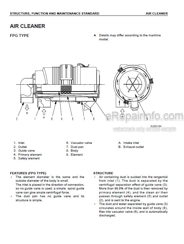 Photo 3 - Komatsu 95-3 Series Shop Manual Diesel Engine SEBM031001