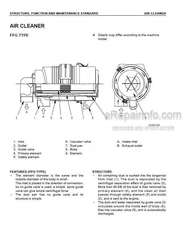 Photo 3 - Komatsu 95-3 Series Shop Manual Diesel Engine SEBM031001