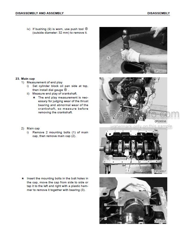 Photo 1 - Komatsu 95-3 Series Shop Manual Diesel Engine SEBM031001
