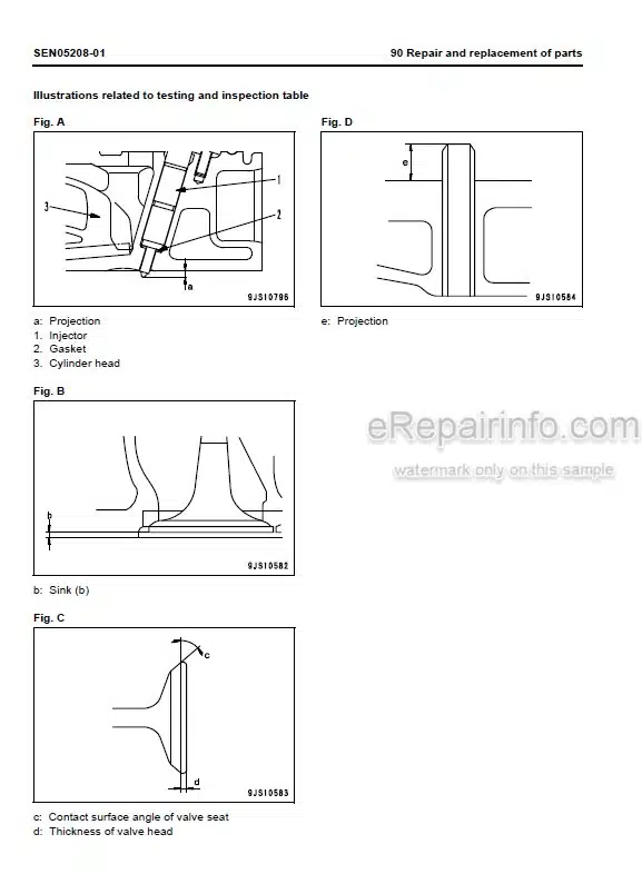 Photo 5 - Komatsu 95E-5 Series Shop Manual Engine SEN01966-14