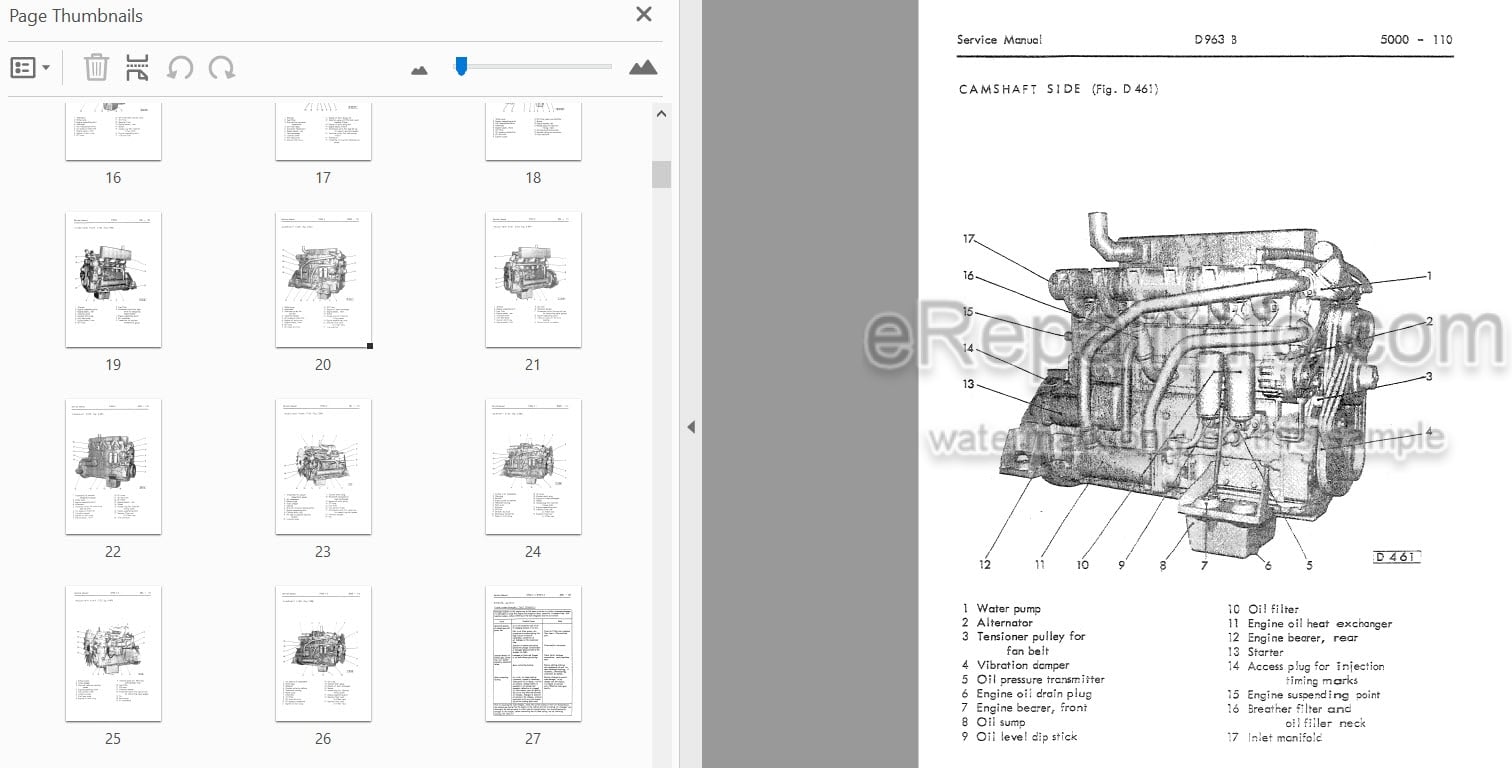 Photo 3 - Komatsu D900 Series Workshop Manual Engine 2974770M1