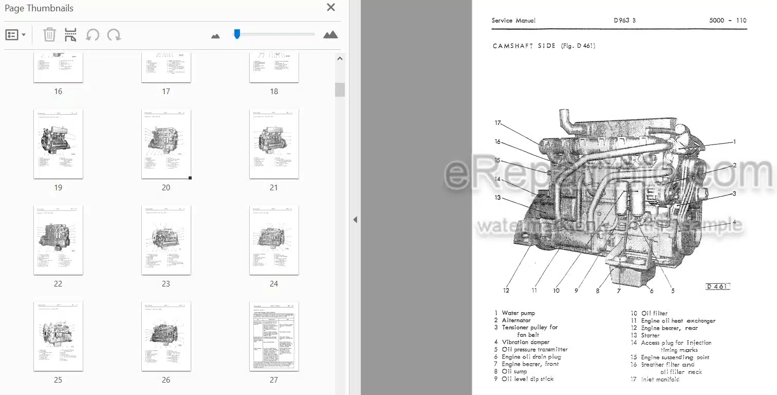 Photo 3 - Komatsu D900 Series Workshop Manual Engine 2974770M1