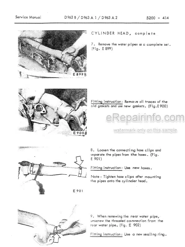 Photo 7 - Komatsu Cummins N855C NT855C NTA855C Shop Manual Diesel Engine SEBE6710A03