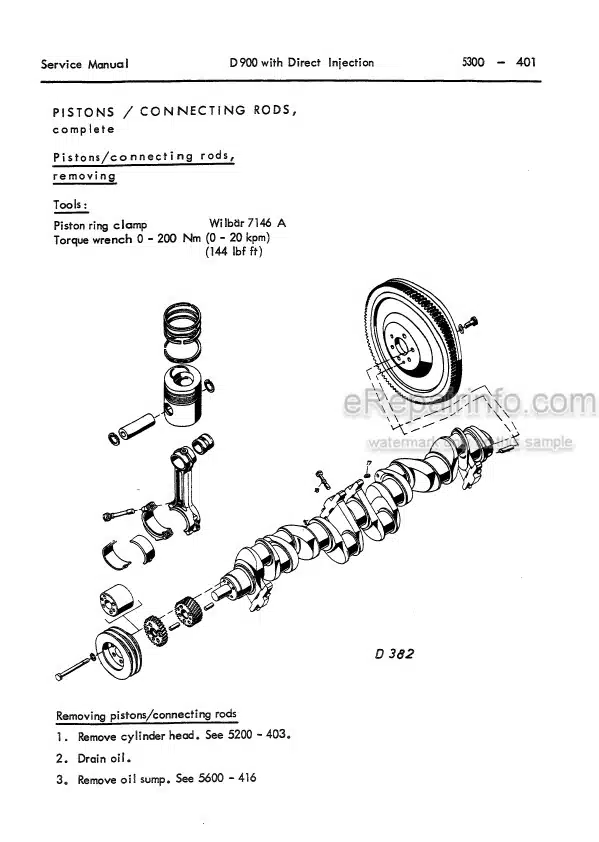 Photo 5 - Komatsu D900 Series Workshop Manual Engine 2974770M1