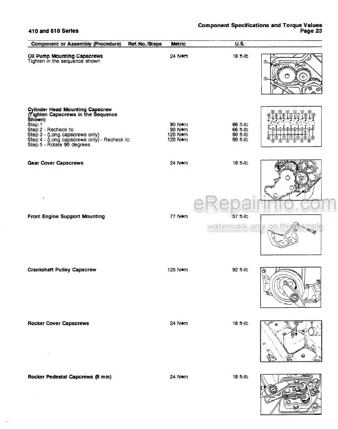 Photo 7 - Komatsu Dresser KDC410 610 Series Specification Manual Engine CEBD610SP0