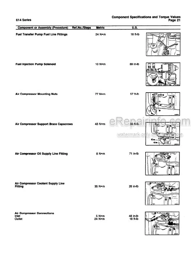 Photo 5 - Komatsu Dresser KDC614 Specification Manual Engine CEBD614SP0