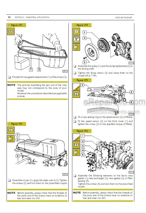 Photo 1 - Komatsu S4D104E SAA4D104E Series Shop Manual Diesel Engine WEBMNEF001