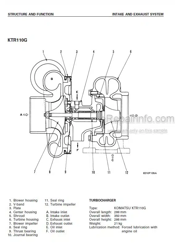 Photo 3 - Komatsu SA6D140-H-1 Shop Manual Diesel Engine SEBM036200