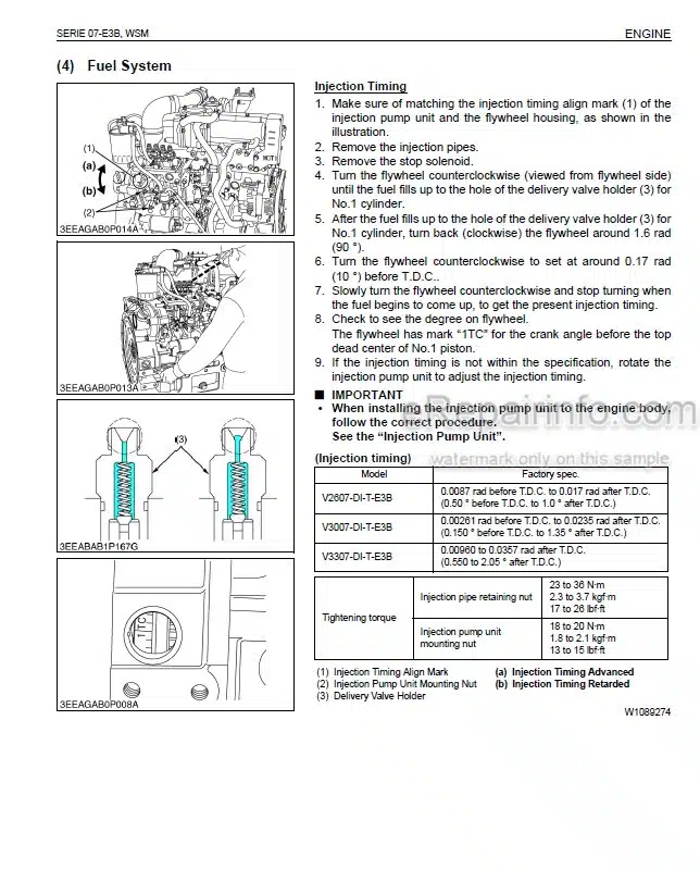 Photo 6 - Kubota 70 mm Stroke Series Workshop Manual Motor