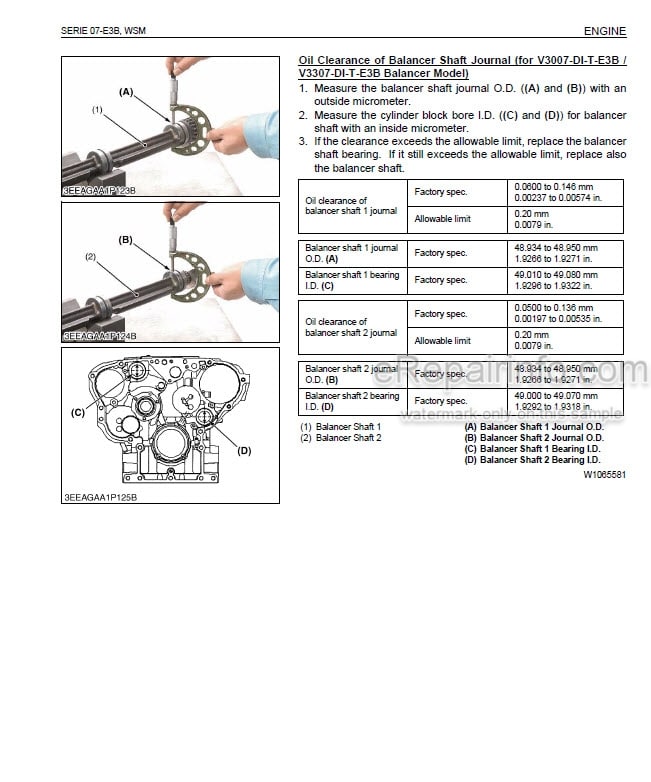 Photo 5 - Kubota 07-E3B Series Workshop Manual Diesel Engine
