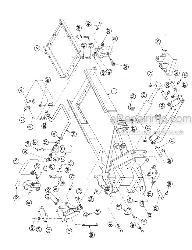 Photo 3 - Kubota 4540 Service Procedures And Parts List Backhoe