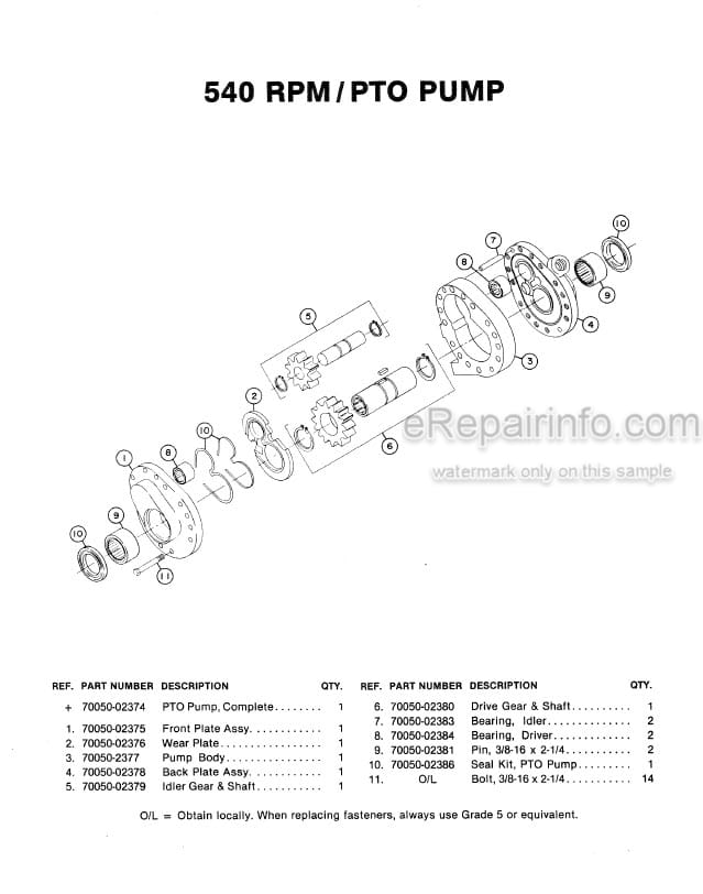 Photo 5 - Kubota 4540 Service Procedures And Parts List Backhoe