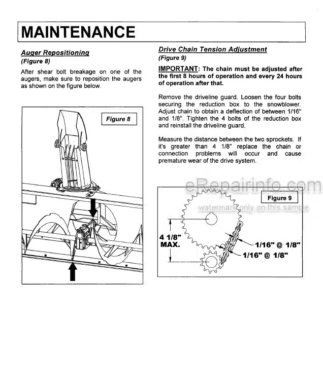 Photo 7 - Kubota 50 Owners Manual Snowblower For BX1880 To BX23S Tractor 77700- 08318