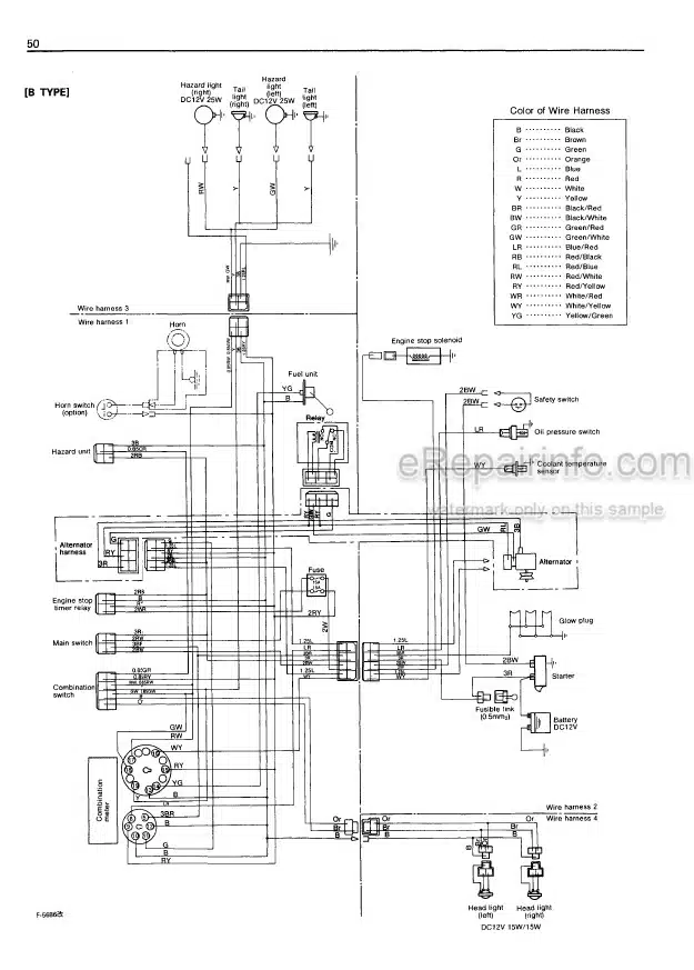 Photo 3 - Kubota B1550 B1750 Operators Manual Tractor 66416-6291-3