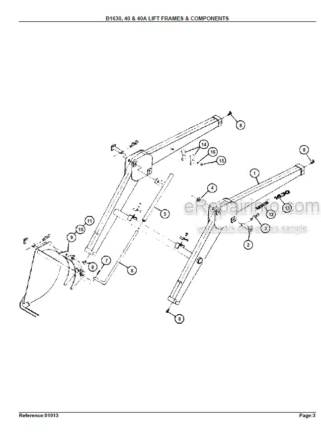 Photo 6 - Kubota B1630 Parts Book Loader