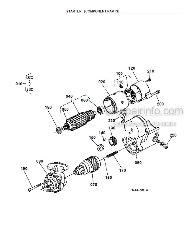 Photo 2 - Kubota B2150E Parts Book Tractor