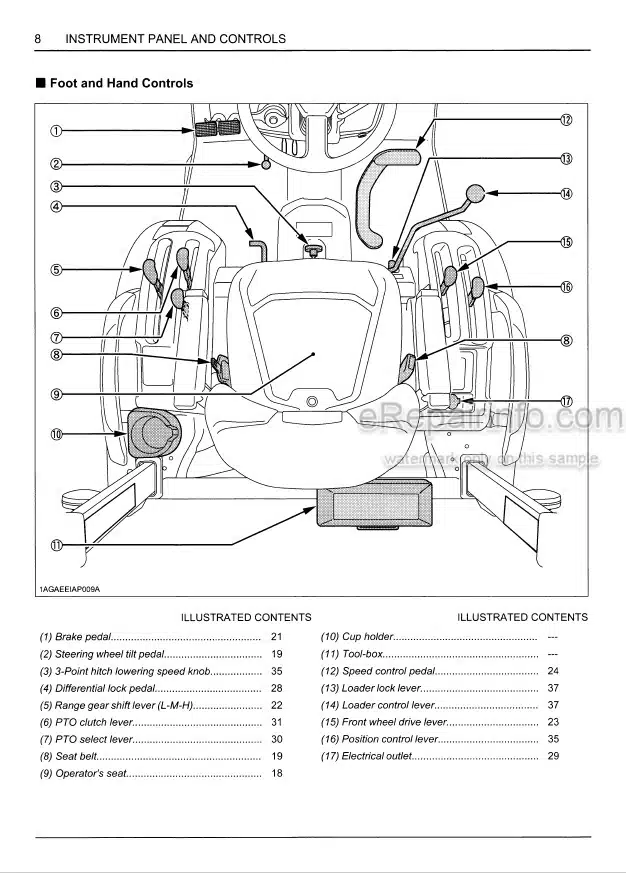 Photo 4 - Kubota B2301 B2601 Operators Manual Tractor 6C540-6311-1