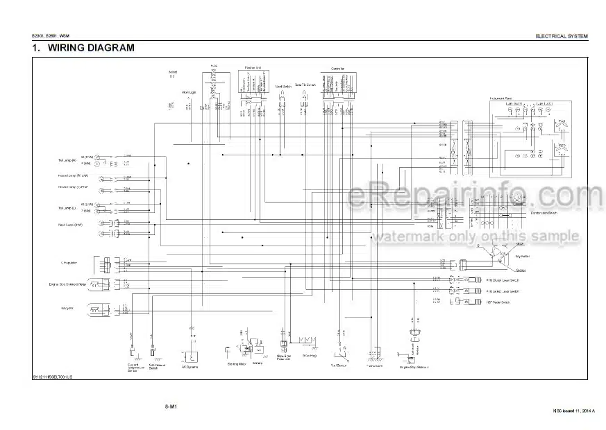 Photo 3 - Kubota B2301 B2601 Workshop Manual Tractor