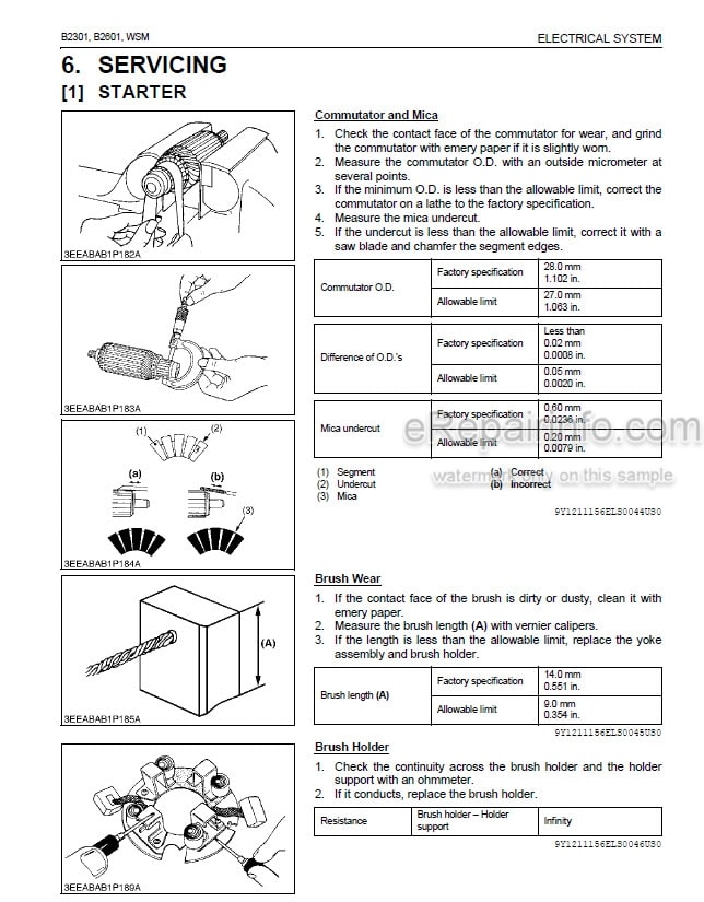 Photo 5 - Kubota B2301 B2601 Workshop Manual Tractor