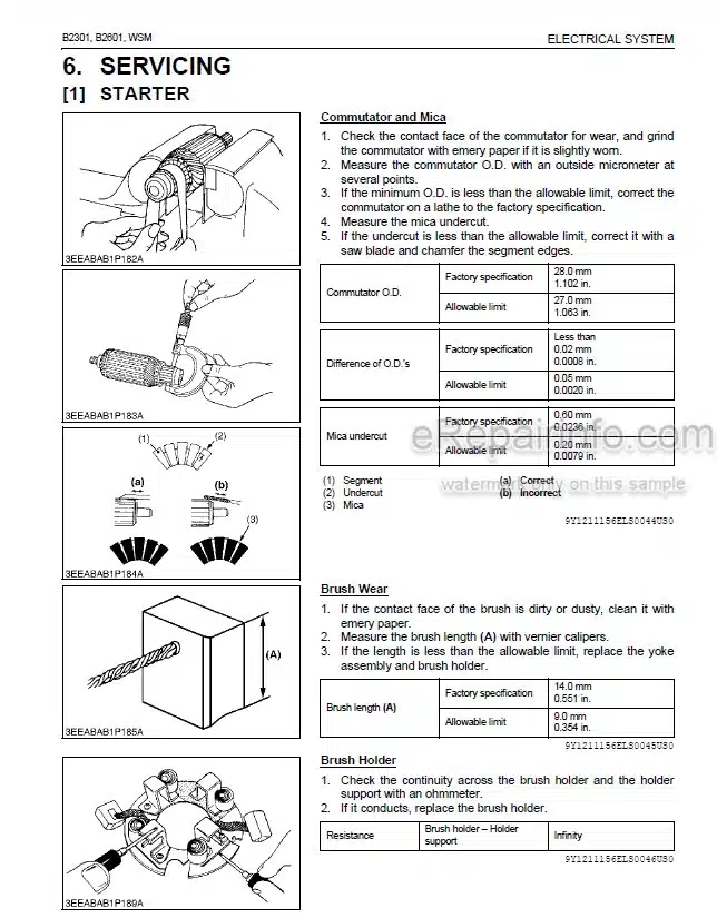 Photo 5 - Kubota B2301 B2601 Workshop Manual Tractor