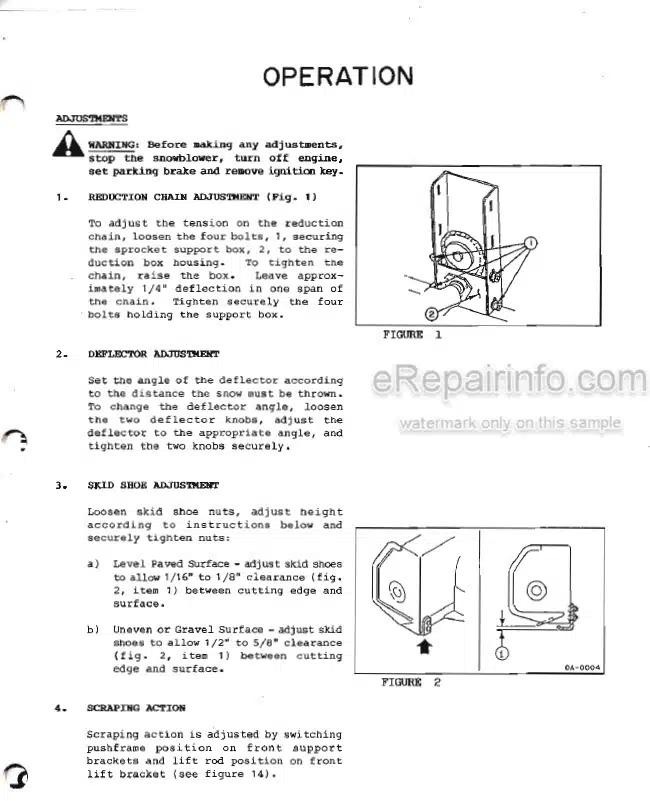 Photo 5 - Kubota B2650 B2660 Operators And Parts Manual Snowblower 70000-70413