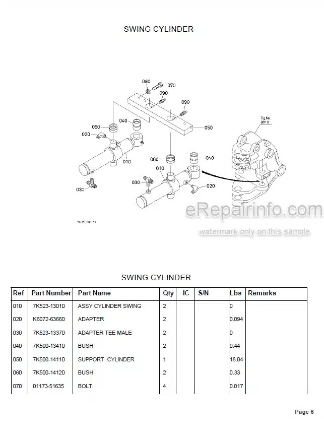 Photo 6 - Kubota AT70S Parts Book Tiller