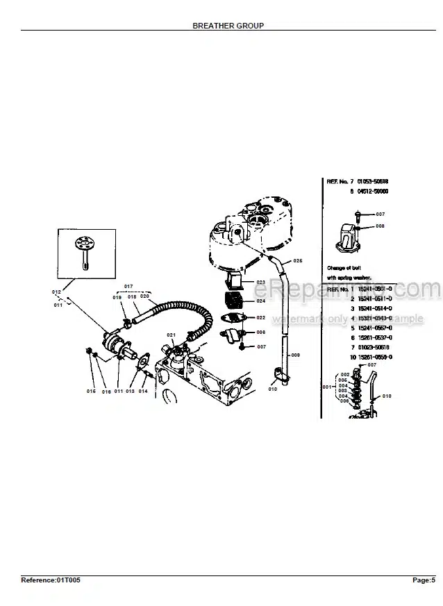 Photo 5 - Kubota B5200D Parts Book Tractor