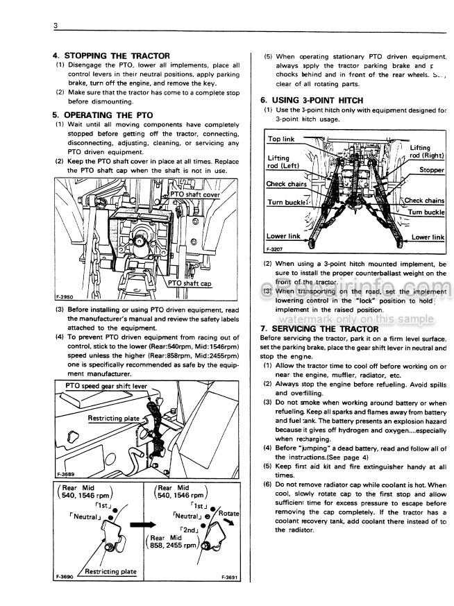 Photo 1 - Kubota B6200HST B7200HST Operators Manual Tractor 67061-62914