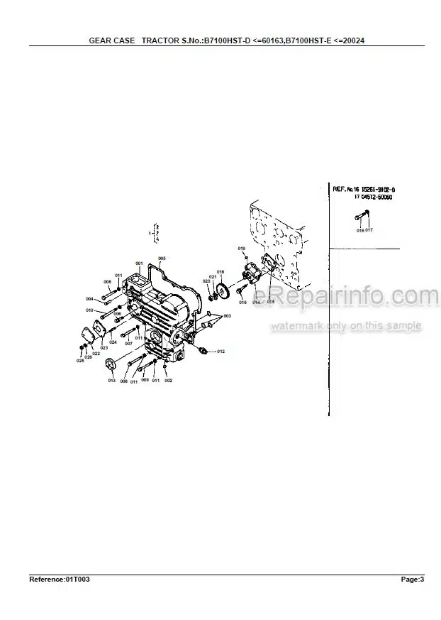 Photo 5 - Kubota B7100HST-E New Type Parts Book Tractor